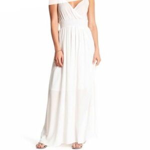 WEST KEI white summer maxi dress size small